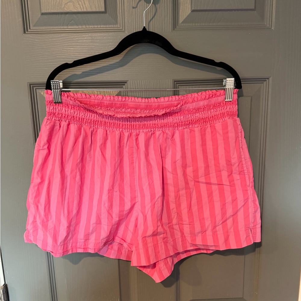 A New Day Fuchsia Striped Shorts